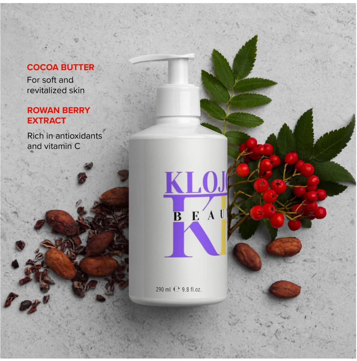 Klojo Beauty refreshing hand and body lotion