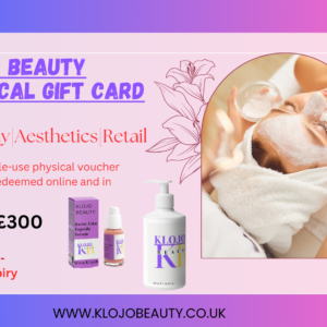 Klojo Beauty Physical Gift Card £100-£300