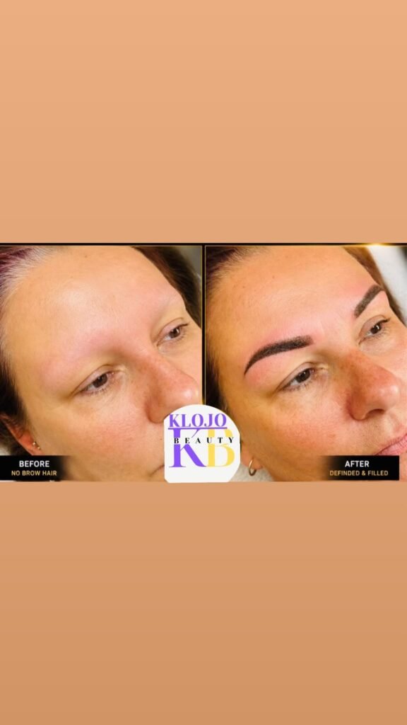 Brow transformation at Klojo Beauty